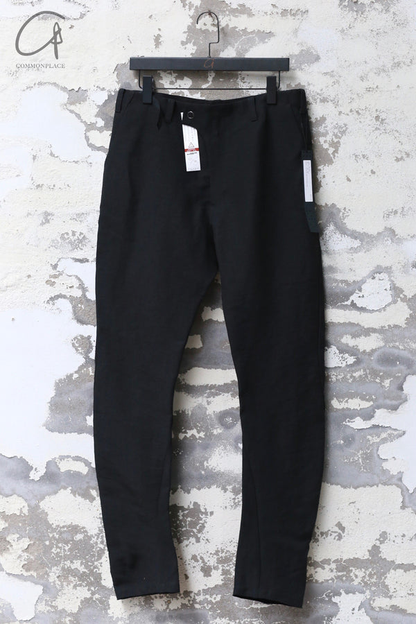 DEVOA 24 spring and summer linen scimitar pants PTE-SGCS black